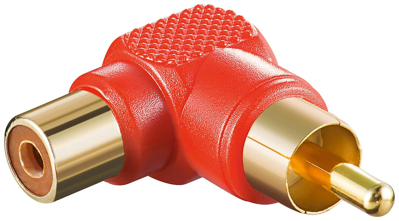 Audio ugaoni adapter RCA crveni