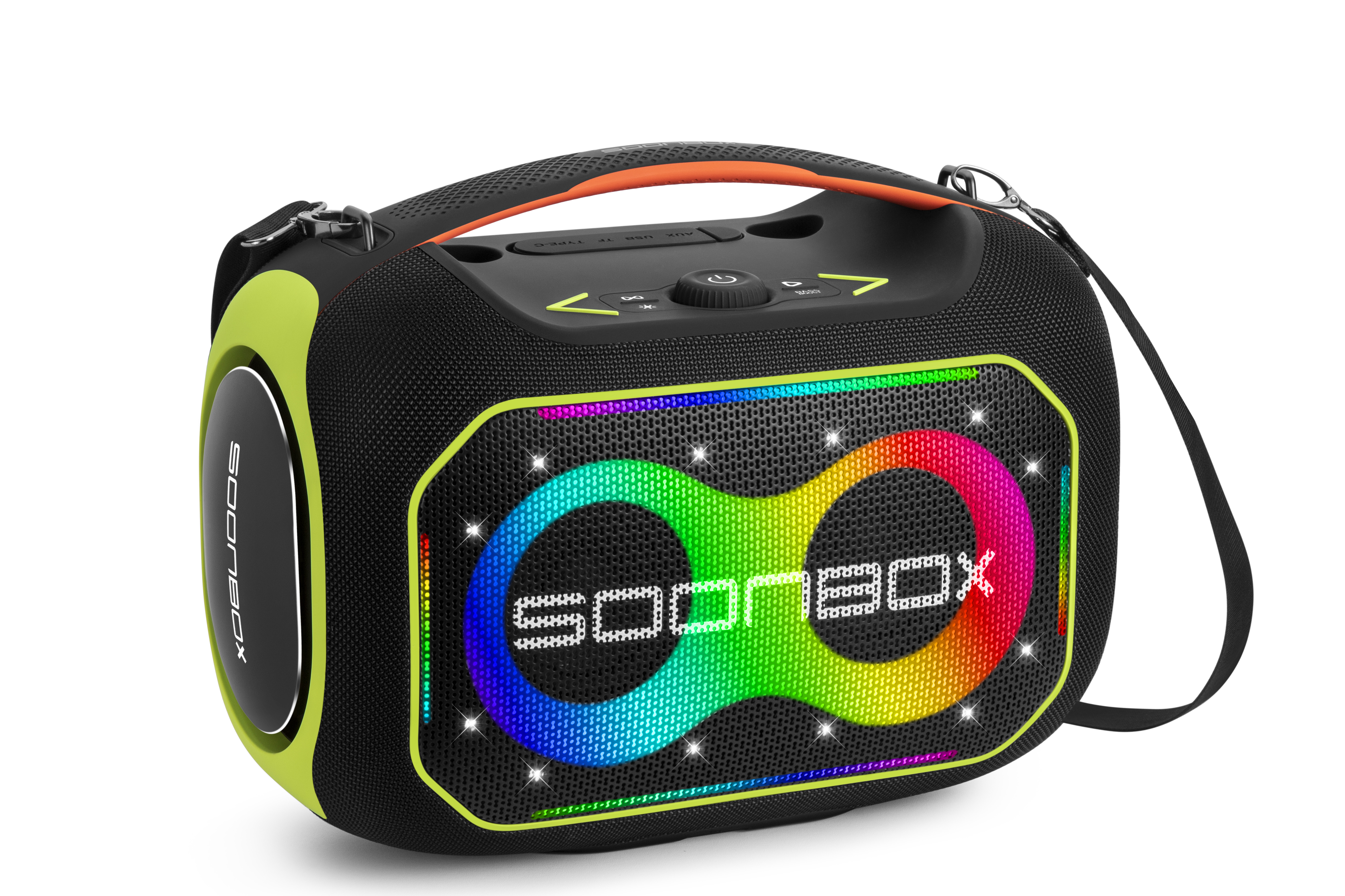Prijenosni bluetooh zvučnik FM radio sa dva mikrofona SOONBOX S6300PRO crni