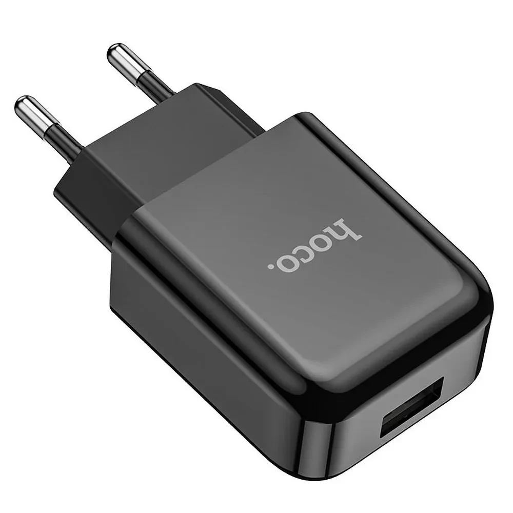 Punjač i kabal USB-A na USB-C HOCO N2 crni