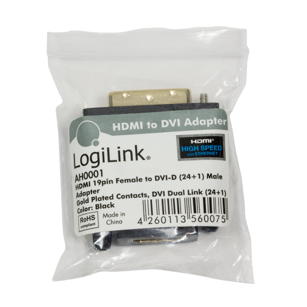 Adapter HDMI na DVI-D LOGILINK AH0001