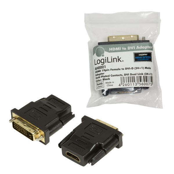 Adapter HDMI na DVI-D LOGILINK AH0001