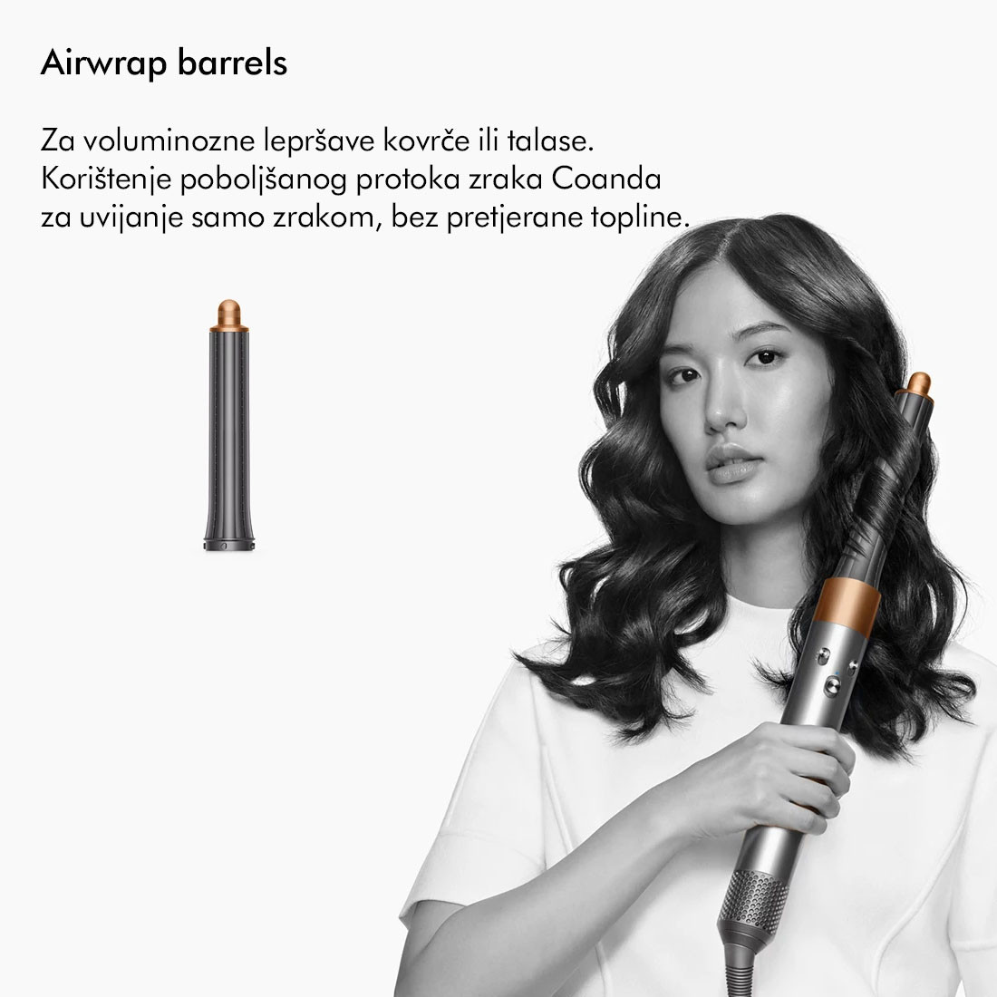 Uvijač za kosu DYSON Airwrap Lite Long Bright Nickel/Bright Copper