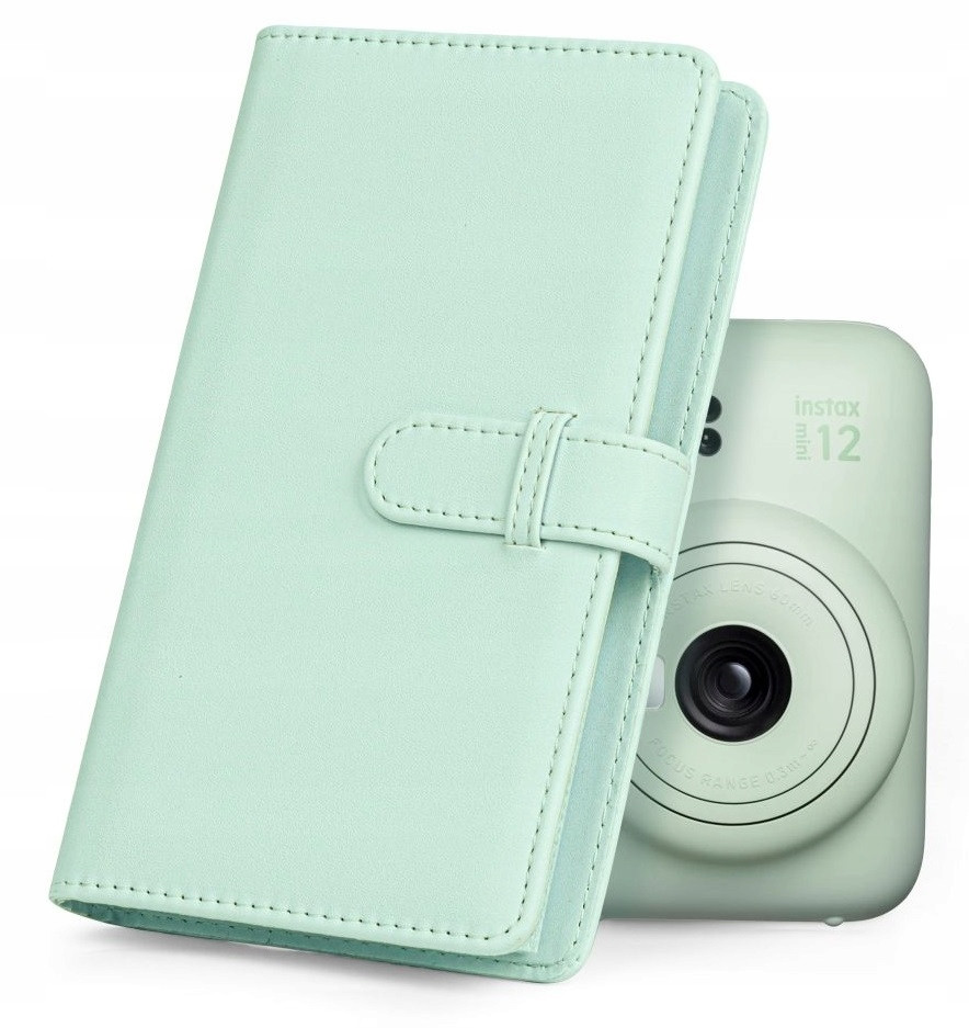 Kožni album za FUJIFILM INSTAX slike mint green