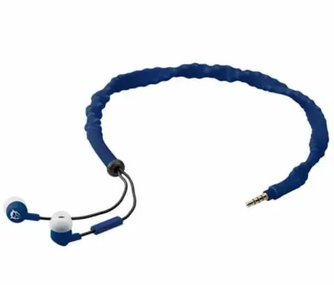 Slušalice plave fleksibilne 3.5mm CORD CRUNCHER