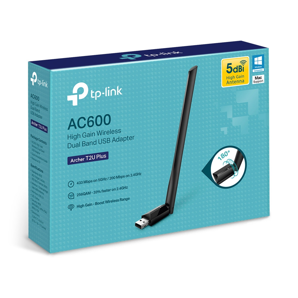 Wireless USB antena TP-LINK ARCHER-T2U PLUS AC600 Dual Band