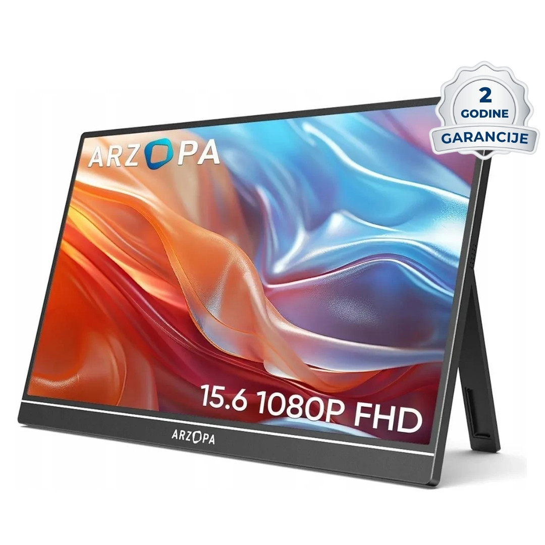 Prijenosni ultra tanki monitor sa stalkom ARZOPA A1 15.6" FULL HD