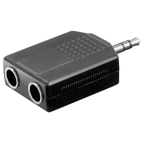 Audio adapter 3.5mm na 2x 6.3mm stereo