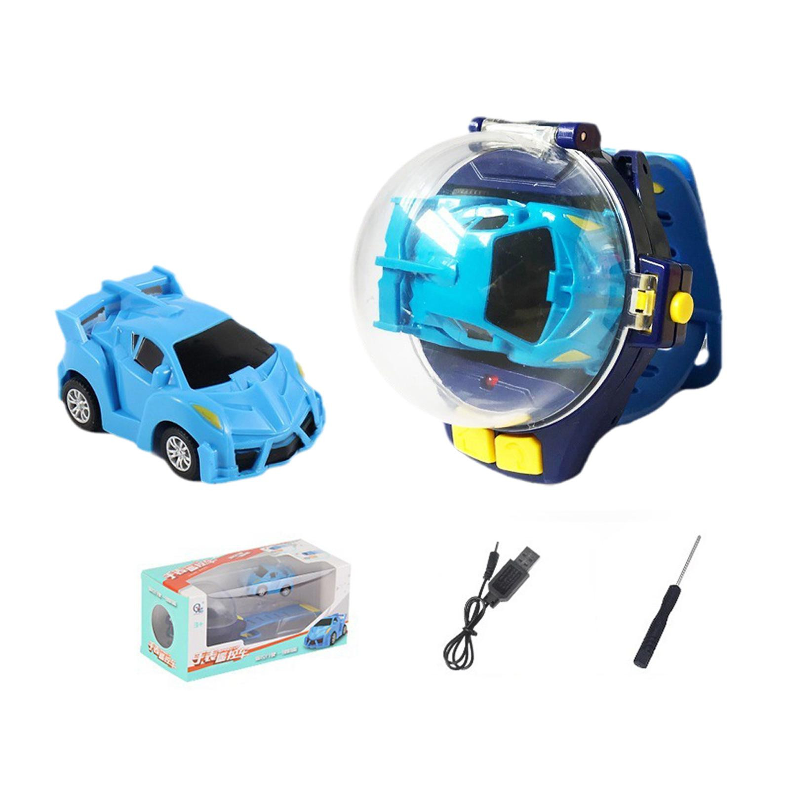 Igračka dječiji sat sa autićem na daljinsko upravljanje plavi