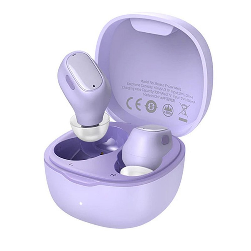 Bežične bluetooth  slušalice BASEUS Enock True ljubičaste