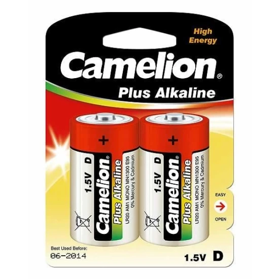 Baterija D CAMELION PLUS ALKALINE