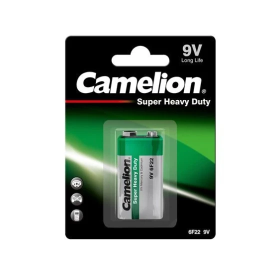 Baterija 9V 6LR61 CAMELION Super Heavy Duty