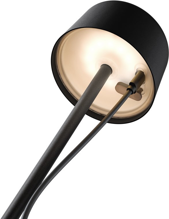 Punjiva bežična LED stolna lampa sa tri nivoa svijetline GOOBAY 3000K 25cm crna