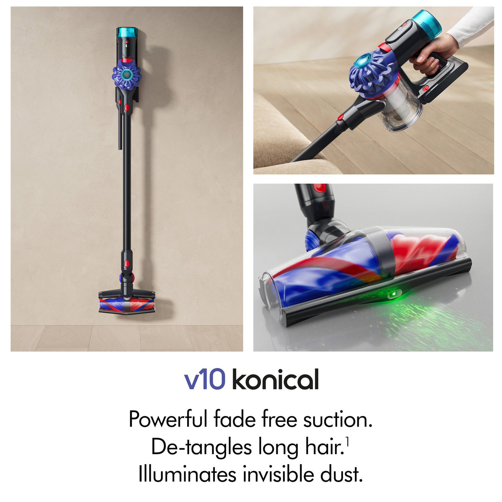 Bežični usisivač DYSON V10 Konical Moulded Vinca/Black - slika 3
