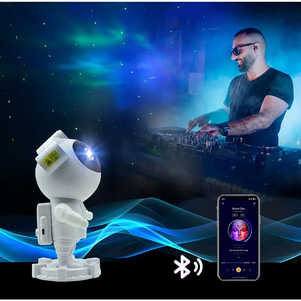 RGB LED dječiji projektor astronaut sa ugrađenim zvučnikom OEM X2501