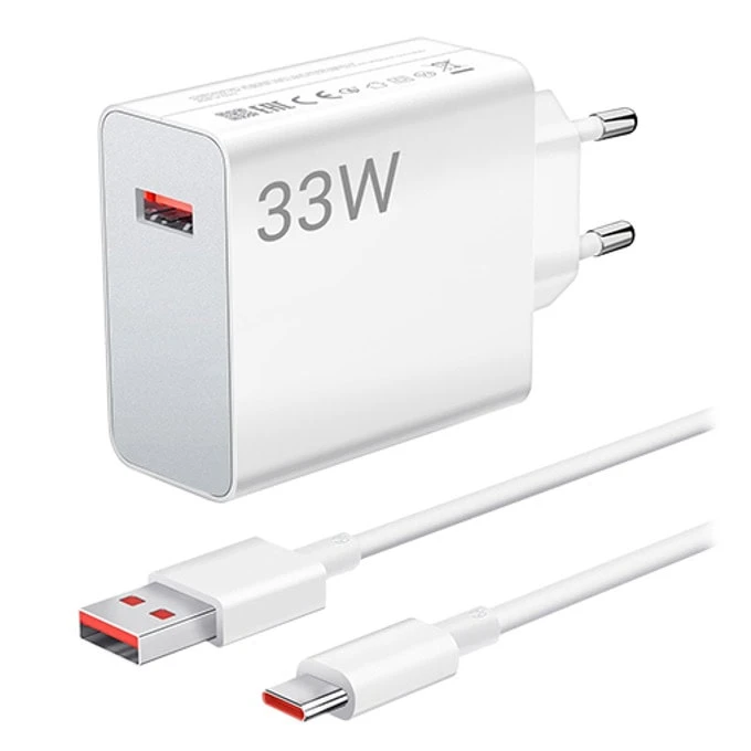 Punjač USB-C 33W sa kablom USB-A na USB-C XIAOMI - slika 2