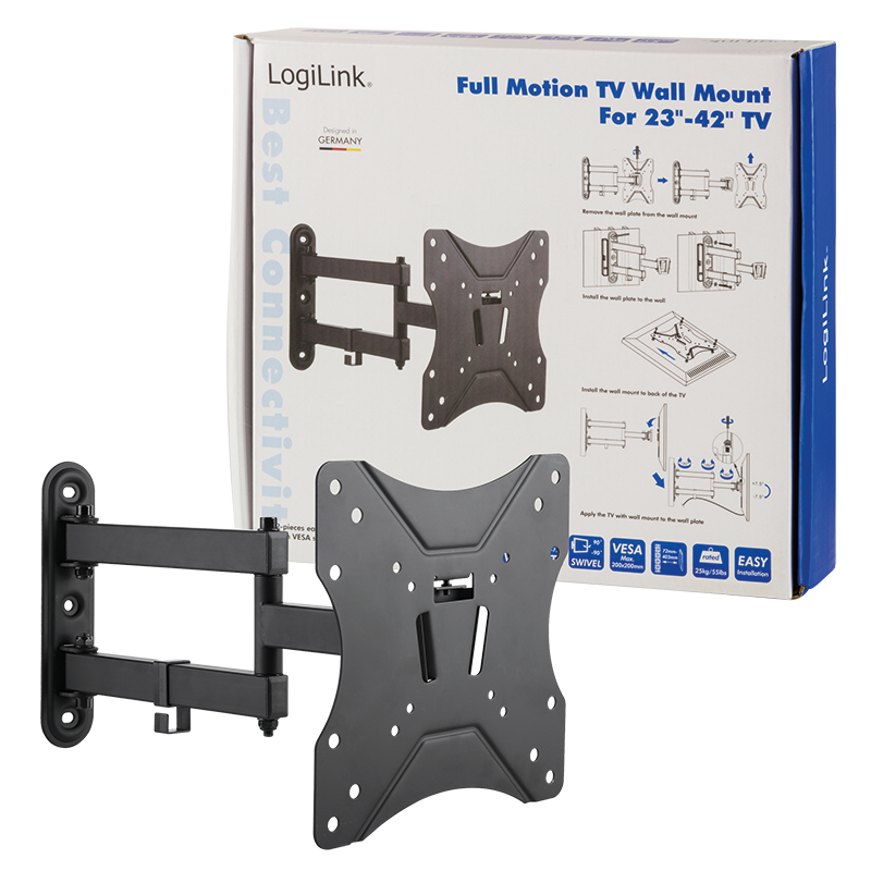 Zglobni nosač za TV sa nagibom 23–42" 25kg LOGILINK