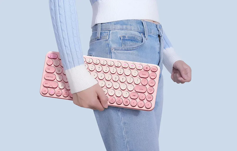 Bežična tastatura BASEUS K01A roza