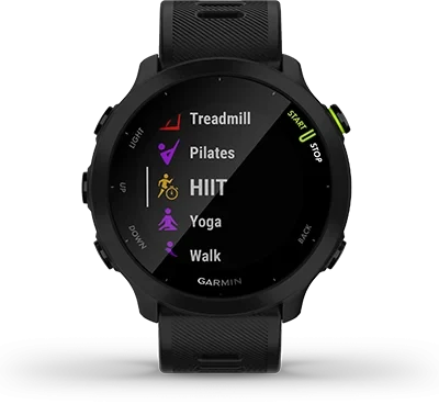 Pametni sat GARMIN Forerunner 55 Aqua ima ugrađene spotske aplikacije