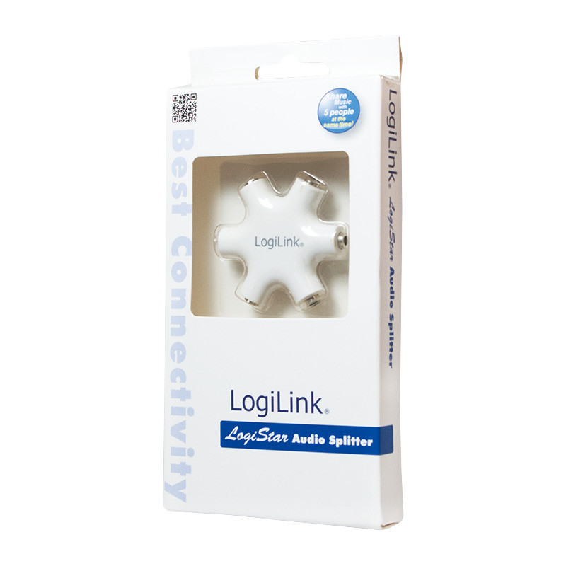 Audio adapter 3.5mm na 5x3.5mm LOGILINK
