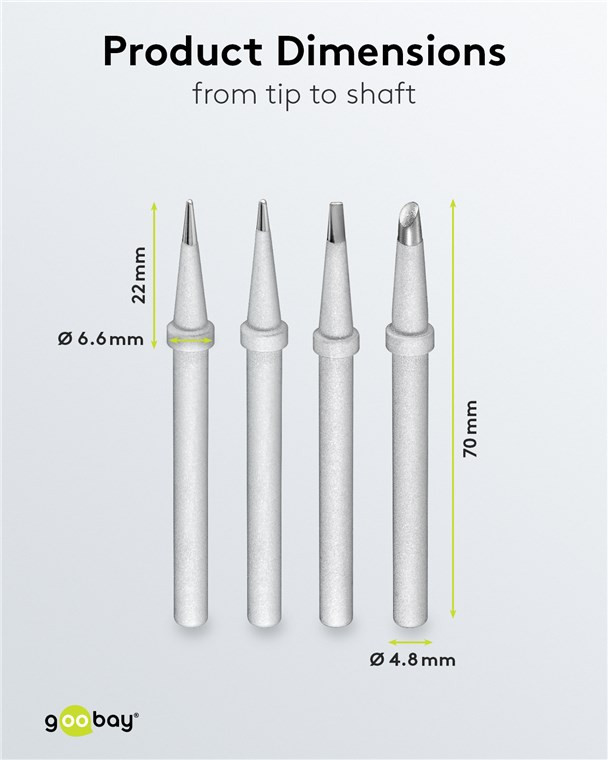 Set vrhova za lemnu stanicu AP2 4/1 GOOBAY