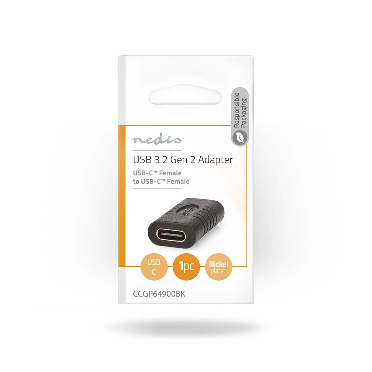 Adapter spojnica USB-C NEDIS CCGP64900BK