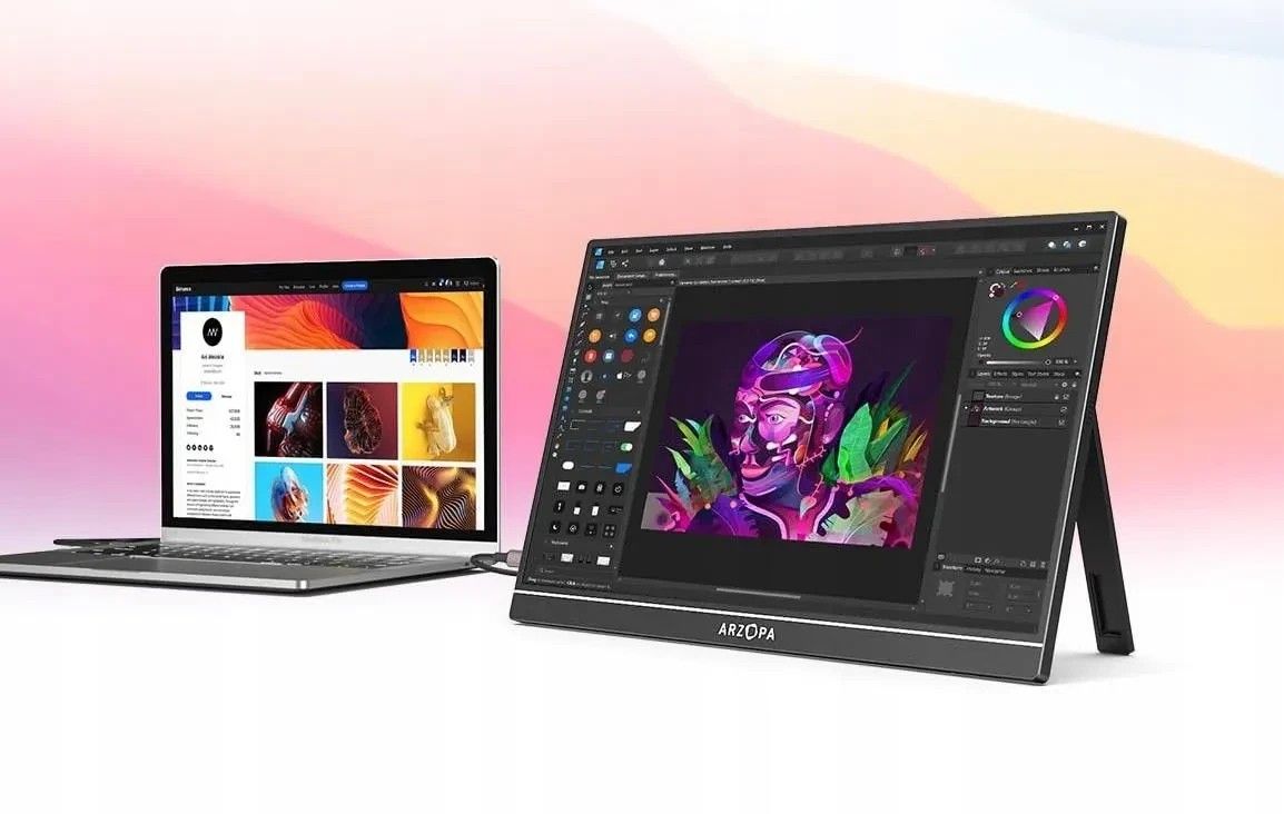 Prijenosni ultra tanki monitor sa stalkom ARZOPA A1 15.6" FULL HD