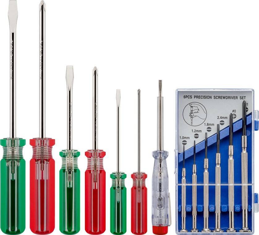 Set alata za lemljenje sa odvijačima, ispitivačem napona i kliještima GOOBAY 20/1