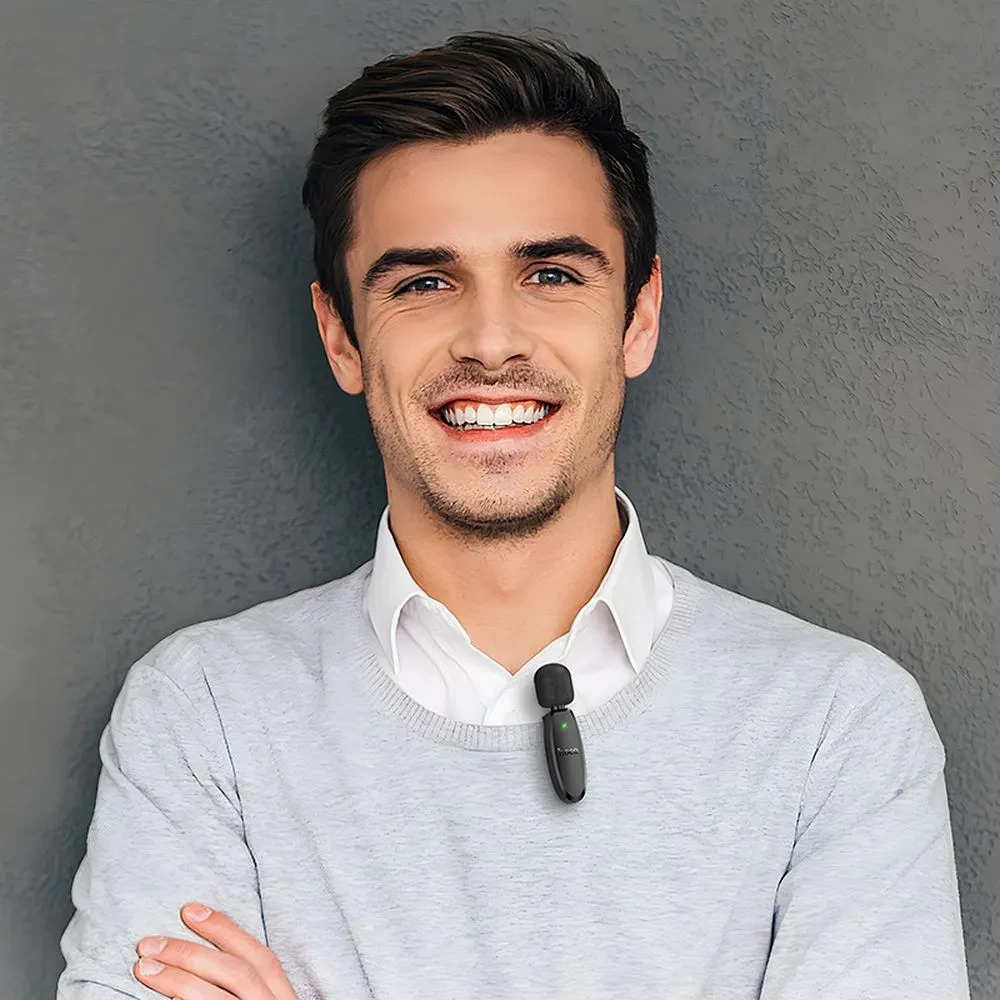 Bežični mikrofon bubica sa Lightning i USB-C konektorom HOCO L15 SET 2/1