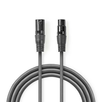 Mikrofonski kabal NEDIS XLR 3PIN 10m