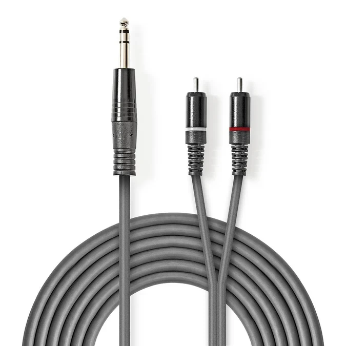 Mikrofonski kabal NEDIS 6.35mm na 2xRCA 3m