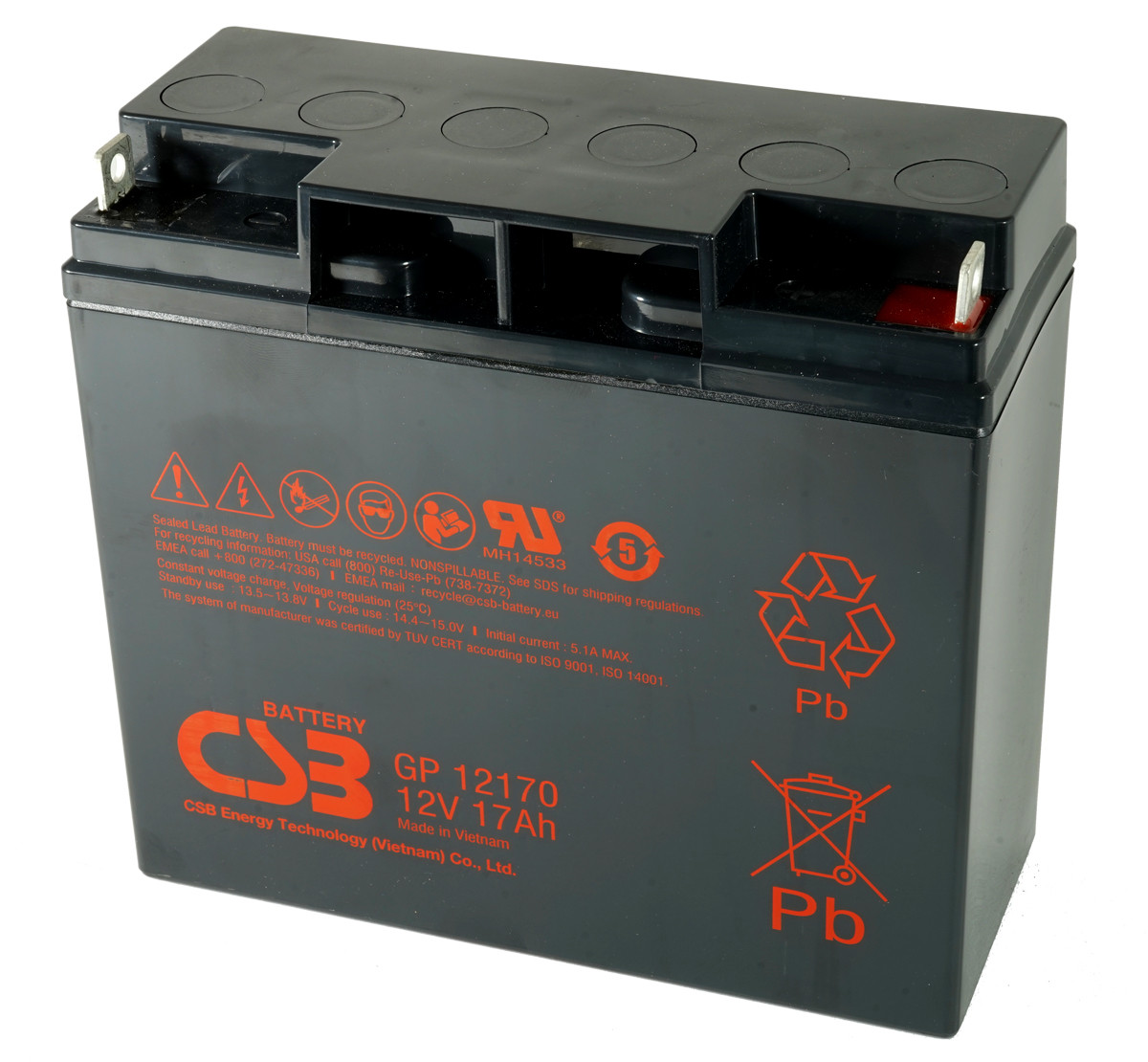 Akumulatorska olovna baterija 12V 17Ah CSB