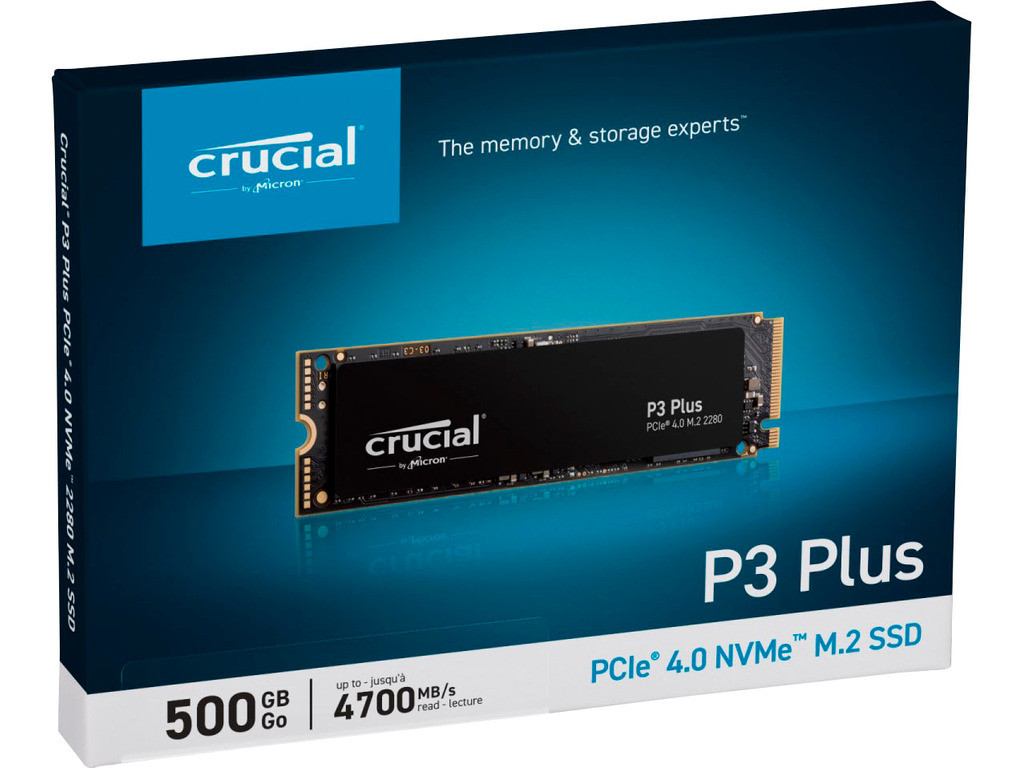 SSD CRUCIAL P3 PLUS 500GB NVMe