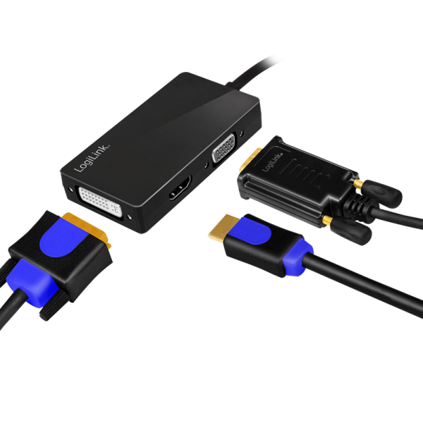 Adapter DisplayPort na HDMI, DVI i VGA LOGILINK CV0109