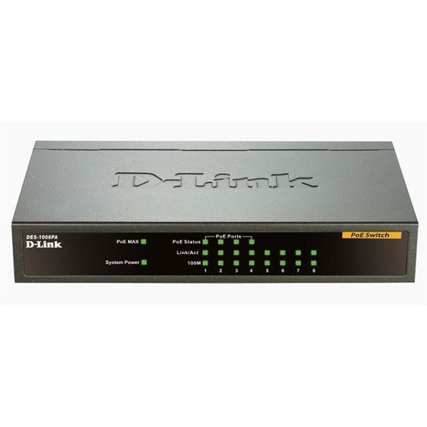 Switch 8 portni D-LINK DES-1008PA