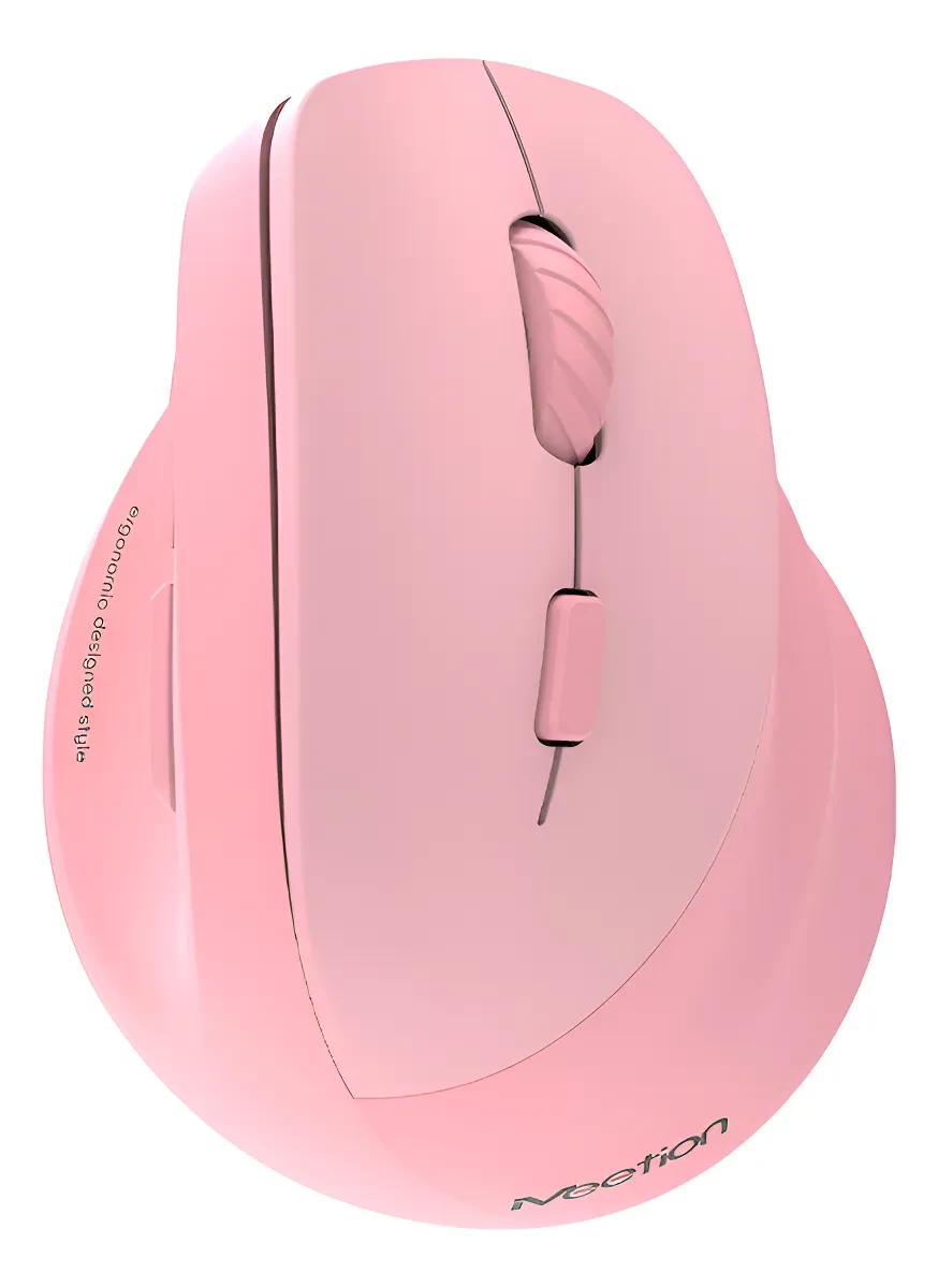 Ergonomski punjivi bežični bluetooth miš za dešnjake MEETION BTM010R rozi