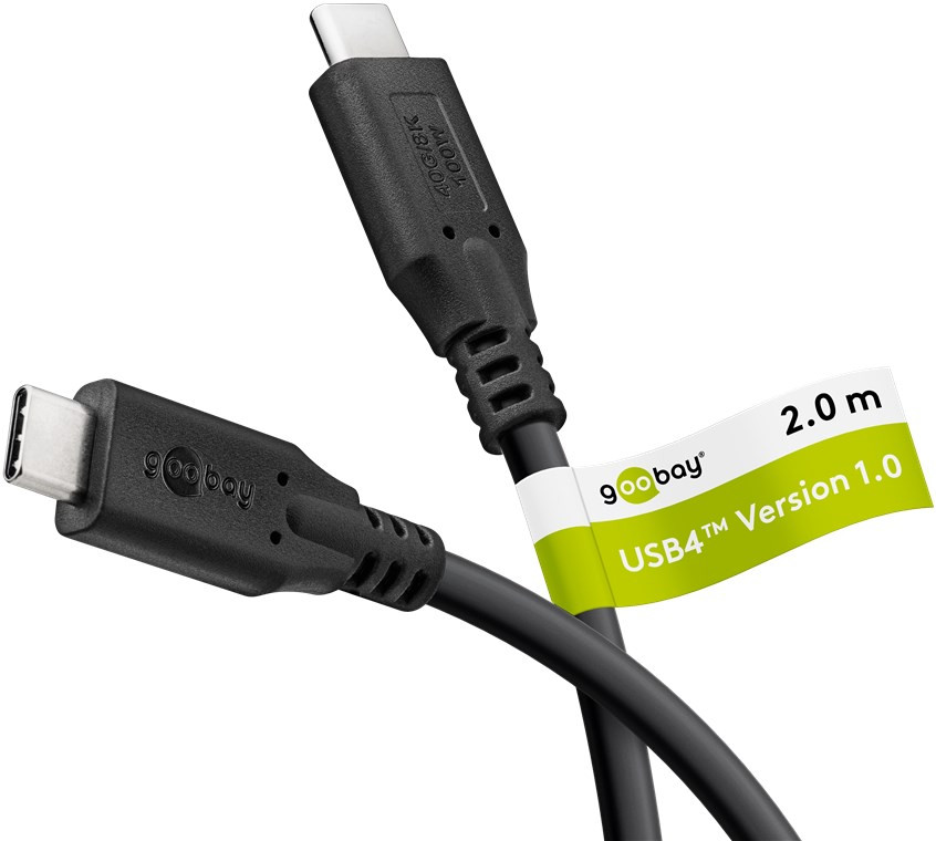 Kabal USB-C 100W  GOOBAY 2m crni