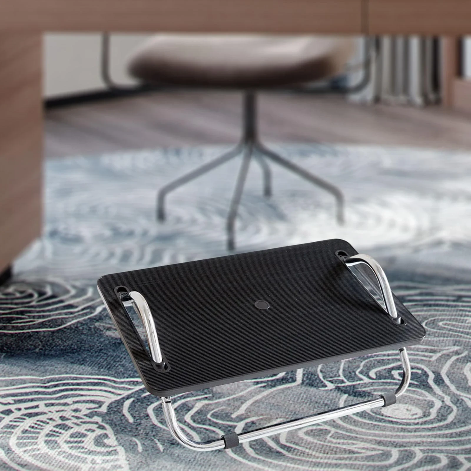 Ergonomski podesivi oslonac za noge crni