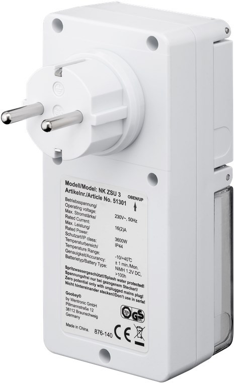 Digitalna tajmer utičnica sa poklopcem GOOBAY