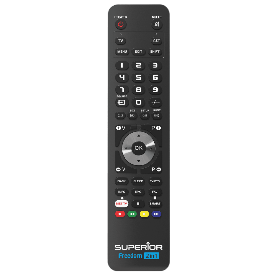 Univerzalni daljinski upravljač za TV SUPERIOR za dva uređaja