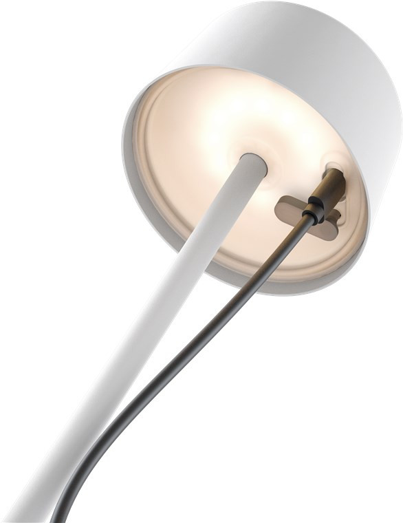 Punjiva bežična LED stolna lampa sa tri nivoa svijetline GOOBAY 3000K 25cm bijela