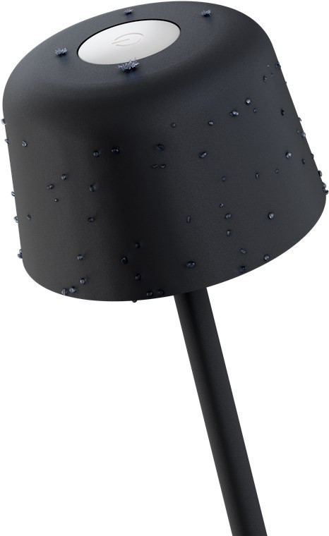 Punjiva bežična LED stolna lampa sa tri nivoa svijetline GOOBAY 3000K 25cm crna