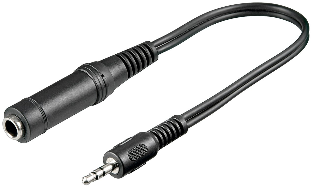 Audio adapter 6.3mm na 3.5mm 20cm