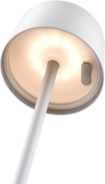 Punjiva bežična LED stolna lampa sa tri nivoa svijetline GOOBAY 3000K 25cm bijela