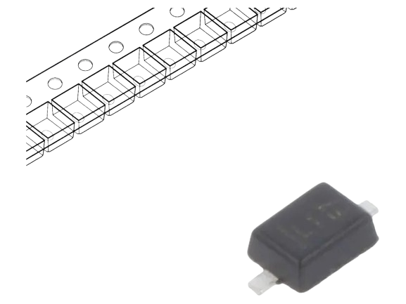 Dioda ZENER 2.7V 0.4W D3Z2V7BF-7