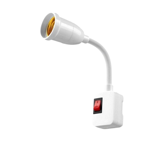 Fleksibilna lampa E27 za utičnicu sa prekidačem