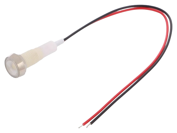 Signalna LED dioda bijela 10mm 230V