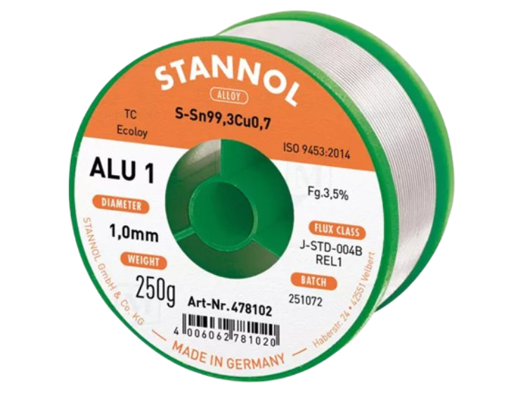 Tinol kalaj za lemljenje za aluminijum 1mm 250g STANOL ALU1