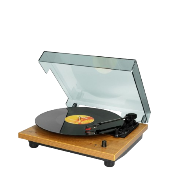 Drveni retro gramofon sa ugrađenim zvučnicima LENCO LS-10WD