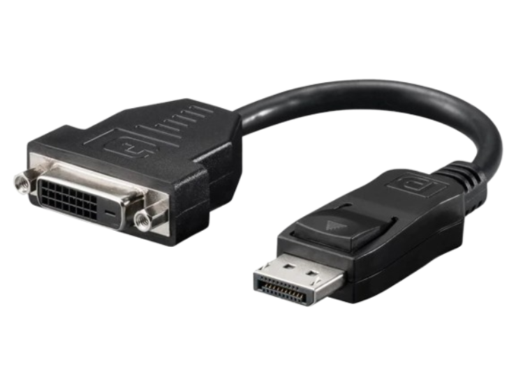 Adapter DisplayPort na DVI-I 1.2 15cm
