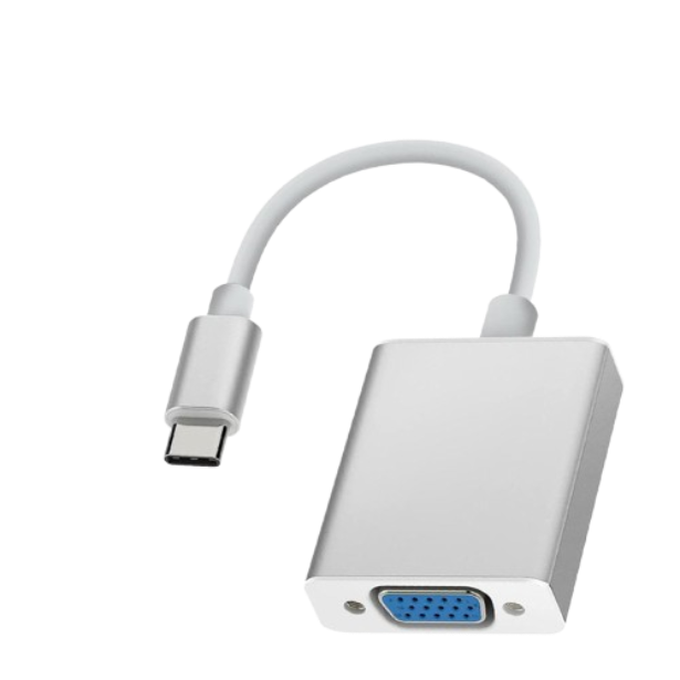 Adapter USB-C na VGA 15PIN bijeli
